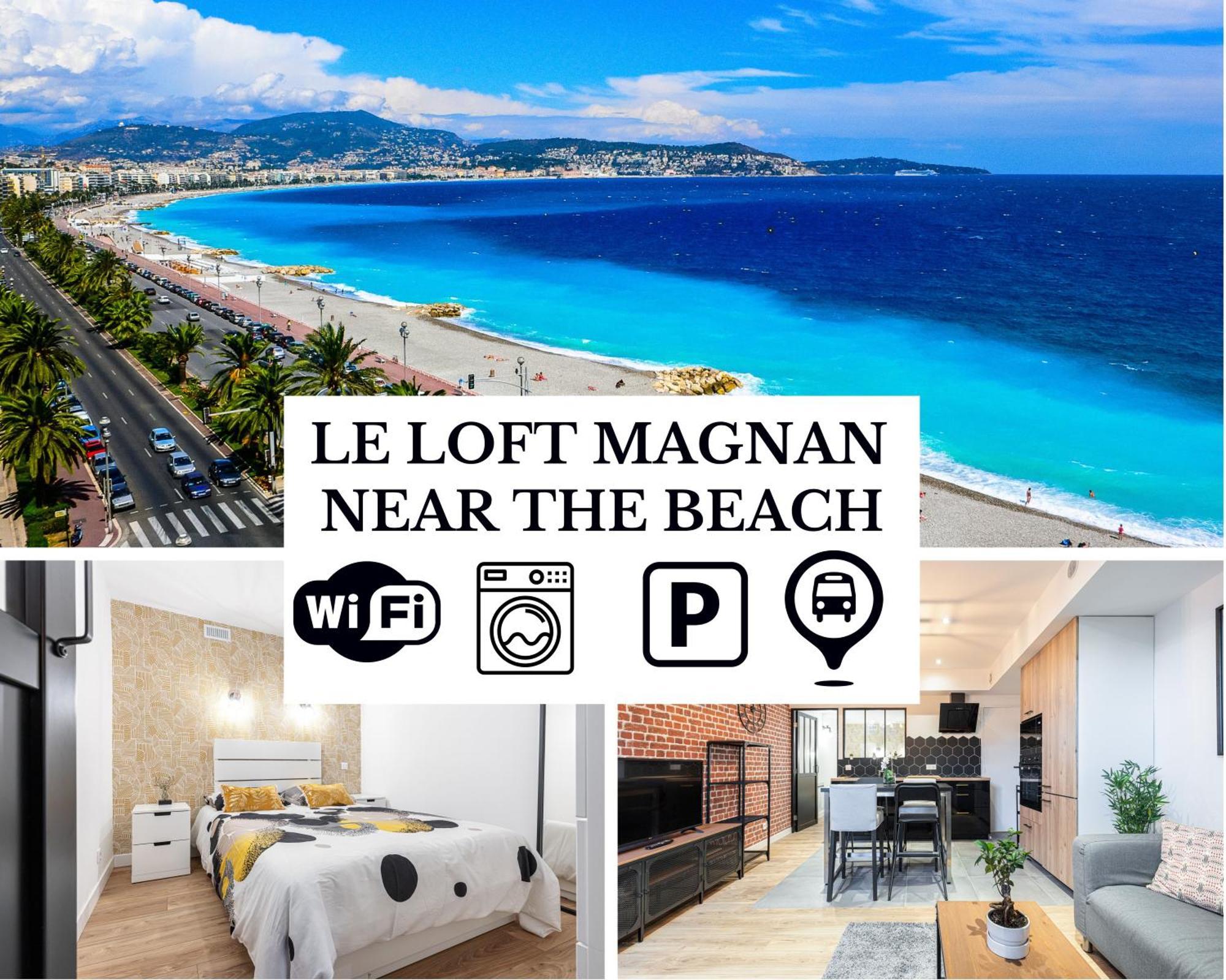 Le Loft Magnan - Ac- Pres Mer - Wifi - Parking - Confort Et Moderne - Supermarches Et Tram Proches Nice Bagian luar foto